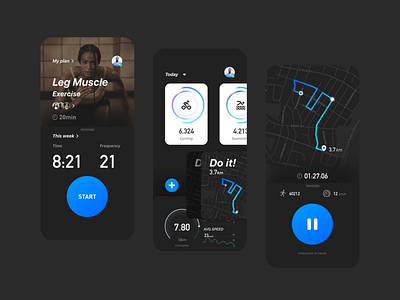 Zers—sport fitness UI design graphic design ui