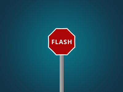 Flash -STOP! flash icon sign stop