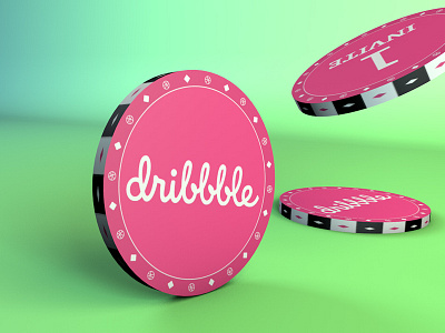 Dribbble Chip 3d chip
