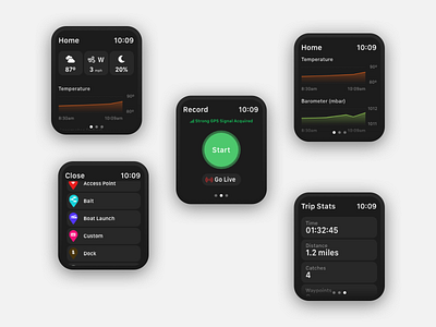 Watch App apple watch design graphs mobile ui ux watch watch app