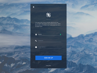 Login daily ui design flat minimal sign up ui ux