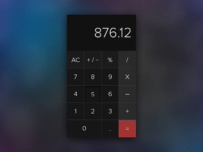 Calculator calculator clean daily ui 004 dark design flat minimal ui