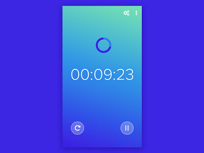 Timer Countdown clean daily ui 014 design minimal timer ui