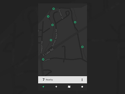 Location Tracker daily ui 020 dark design flat location location tracker mobile ui