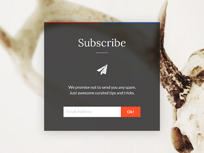 Subscribe daily ui 026 design modal newsletter subscribe ui