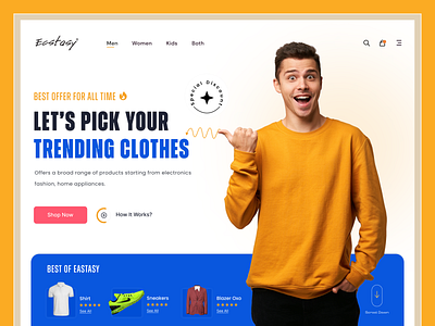 Eastasy- Website landing page design
