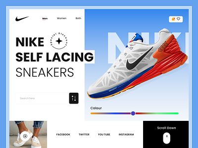 Nike- Website Headshot design by Hosen Rahman🏅 on