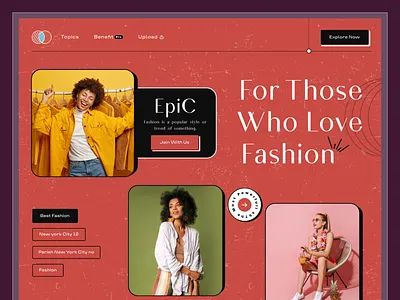 Fashion landing Page Design brand design classic ui clean ui design clothing company design fashion 2022 fashion show fashion store fashion web ui fashion website fashion website design fashionblogger gucci fashion landing page design product desiggn ui ui design ux design web design website design