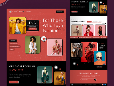 Fashion landing Page Design 3d brand design branding classic ui clean ui design design fashion 2022 fashion show fashion store fashion web ui fashion website design fashionblogger gucci fashion landing page design new york fashion show ui ui design ux design web design website design