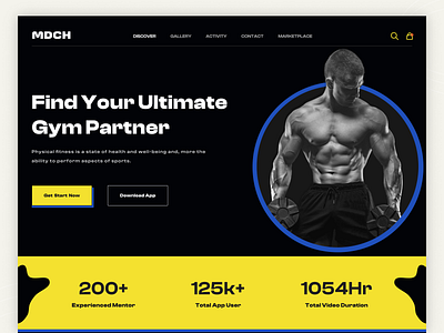 Fitness Website Headshot. body fitness body fitness website brand design classic ui clean ui design fitness ui fitness web design fitness web ui fitness website fitness website design ui helth helth website landing page design retro ui retro website retro website design trendy design ui design ux design web design