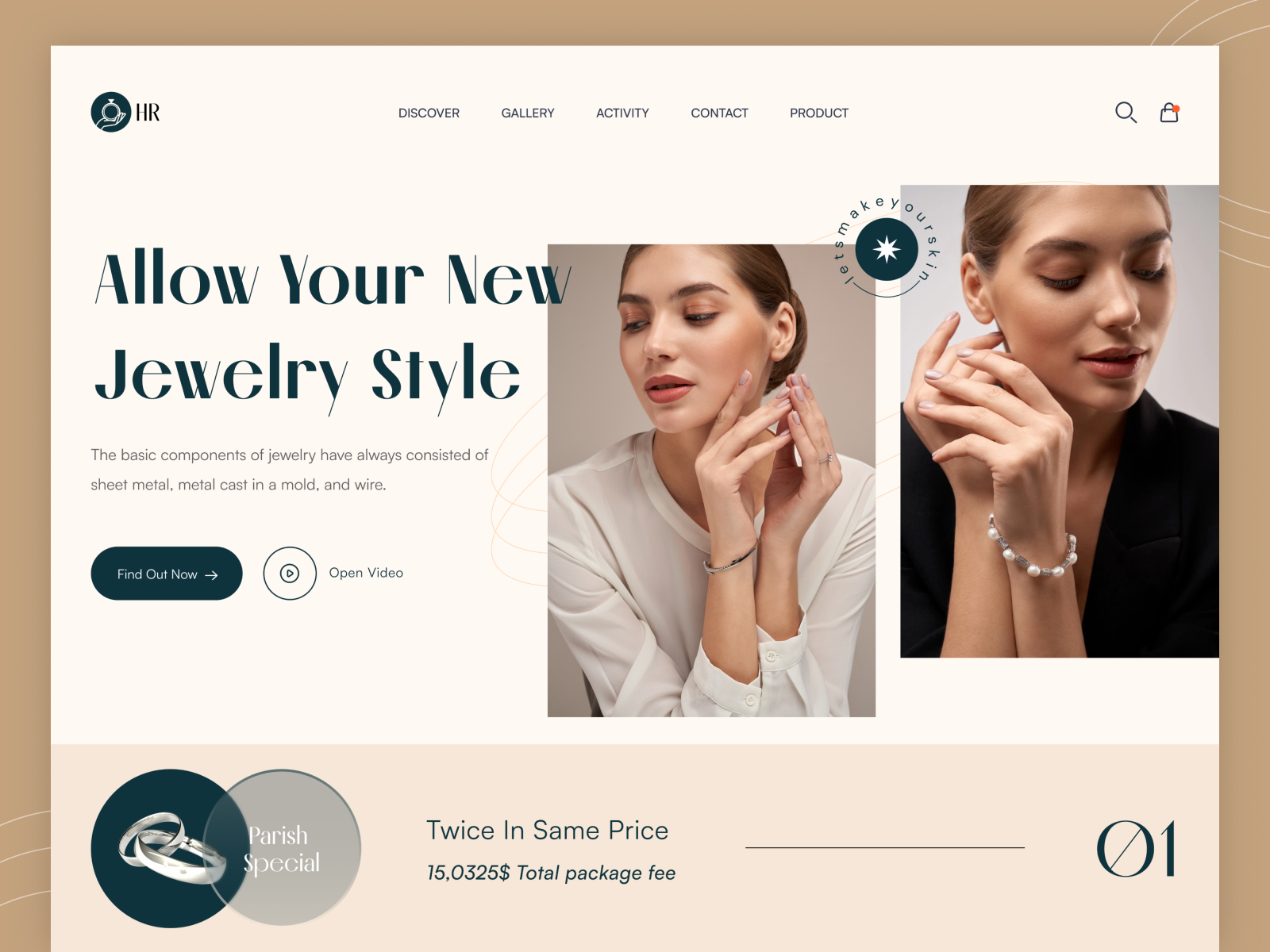 Jewellery eCommerce Website Headshot by Hosen Rahman🏅 on Dribbble