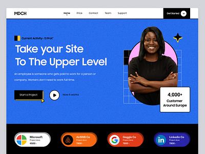 Website Design : landing page