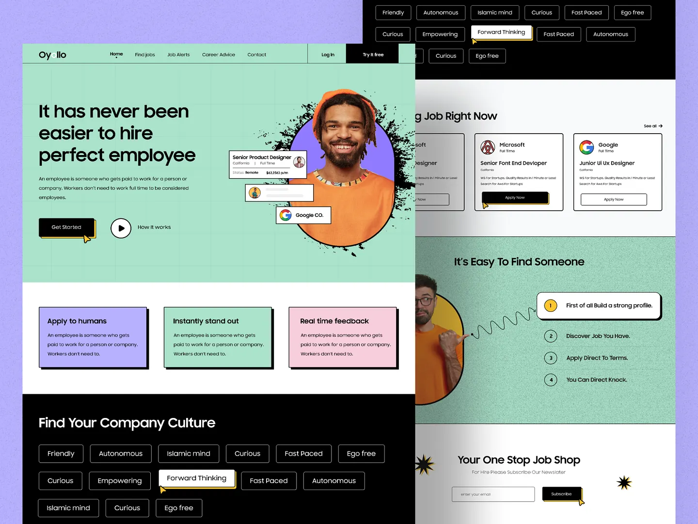 Innovative Job Portal Website Design for Seamless Hiring