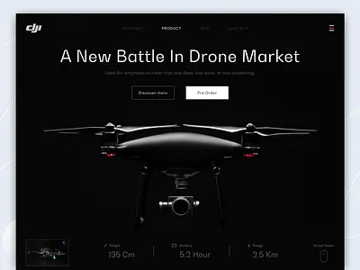 Drone Selling Landing Page brand design classic ui clean ui design design digital website dji dji website drone drone app drone selling website iamhosenrahman mordern website oyollo ui design web 3.0 web design web ui web3 website website design