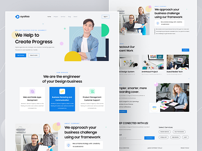 Digital Agency Landing Page Design