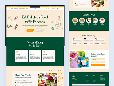 Kid's Food Website Design!