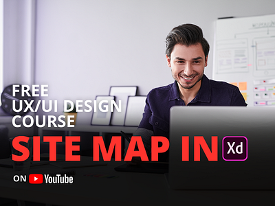 Sitemap in Adobe XD adobe xd adobexd sitemap ui ui design user experience user interface ux ux design web website