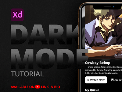 Dark Theme App Design Tutorial in Adobe XD dark mode ui ui design user interface ux design web design website