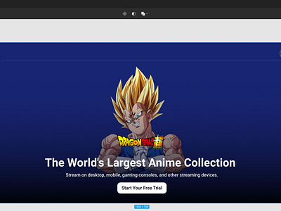 Anime Online Streaming designed in Figma