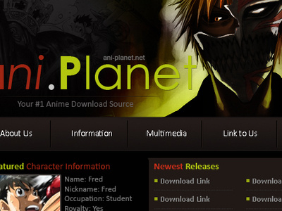 Anime Template on Wordpress 2009