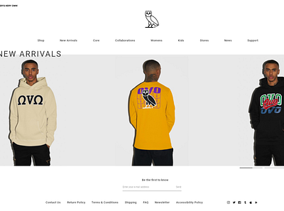 Drake's Website on Adobe XD adobexd clean design drake ecommerce ecommerce design octobersveryown online shop ovo ui ui design user experience user interface ux ux design