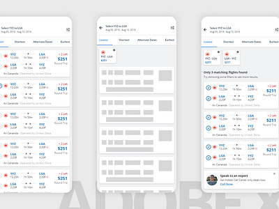 Multi Flight Selection on Adobe XD