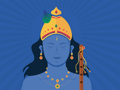 Lord Krishna blue feather flute god god of war gold hindu hinduism janmashtami jewellery krishna peacock