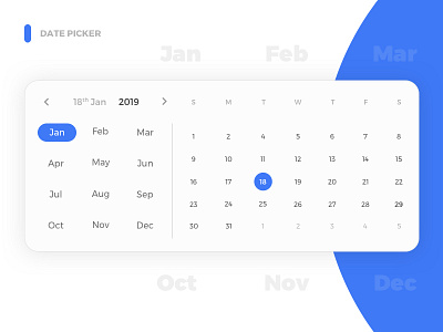Datepicker blue blue and white date date range date selector datepicker material material colors material ui materialdesign month