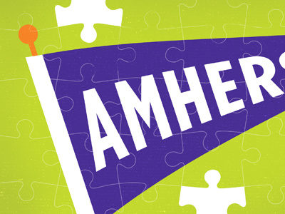 Looking for a few missing pieces... amherst college jigsaw purple puzzle