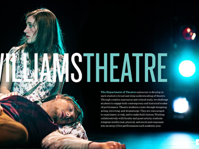 Theatre Spread brochure knockout williams college