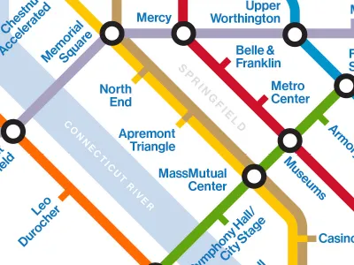 Springfield map massachusetts springfield subway