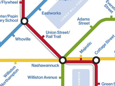 Easthampton map massachusetts metro subway transit
