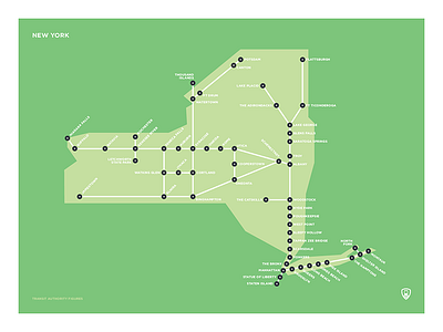 New York Schematic Map