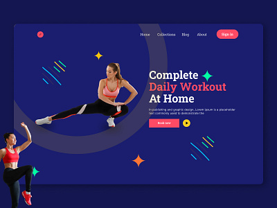 GYM Landing Page app design creative landing page fitness fitness lading page graphic design gym gym landing page homepage landing page minimal ui web design website design