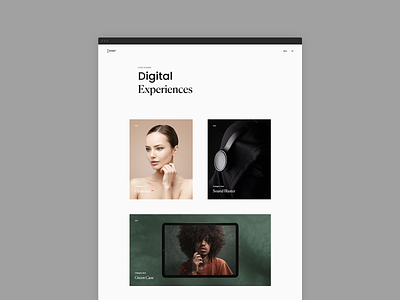 Ernest - Creative Portfolio Grid Website agency clapat clean design minimal portfolio showcase website