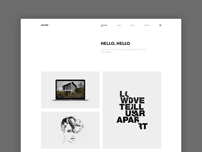 Holver - Minimal Portfolio Website Theme agency clapat clean minimal portfolio showcase theme website