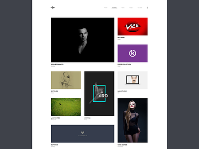 Villar Portfolio Second Grid Style agency clapat clean minimal portfolio showcase theme website