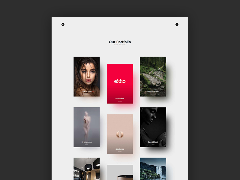 Wizzaro - Portfolio Theme minimal masonry layout grid agency showcase portfolio
