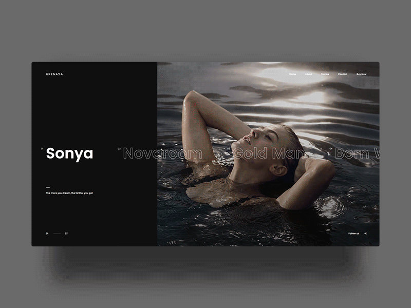 Grenada Portfolio Video fx ui ux typografy animation agency clean fullscreen photography website minimal showcase portfolio