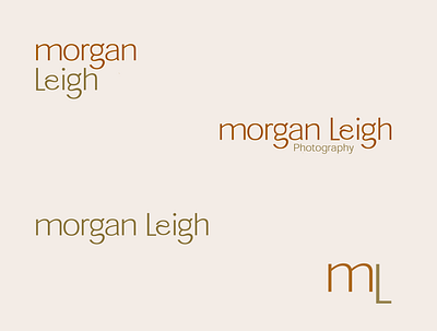 Morgan Leigh Photography | Photographer Branding brand design brand identity branding design graphic design logo logomark photographer brand design photography branding