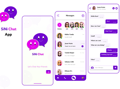 Chatting App app design ui ux