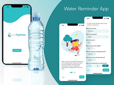 Water Reminder Ui Design