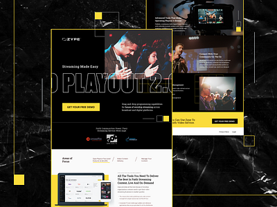 Playout 2.0 Campaign faith landing page marketing religion streaming tech tofu