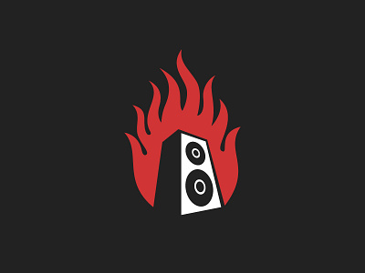 Amplifire amp amplifire amplify audio daniel eris daniieleris fire flames logo music speaker