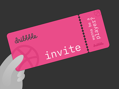 1 Dribbble invite card dribbble inkscape invitation invite