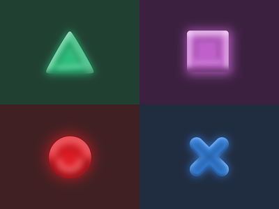 3D Gamepad Icons 3d cute icons inkscape logo neumorphism playstation ui