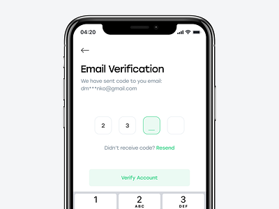 Email verification app design email login mobile ux verification verification code