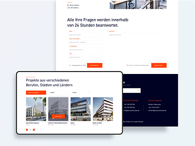 BauHausEurope construction company construction germany ui ux visual design webdesign