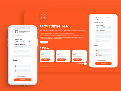 Mais university software design responsive design sign in ui university ux visual design webdesign