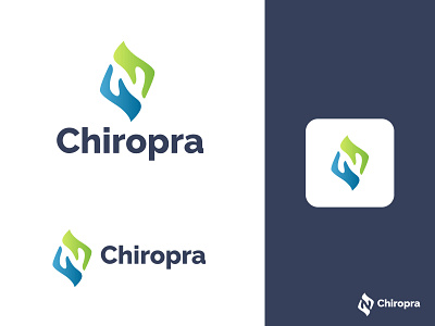 Chiropra logo branding graphic design logo typography vector
